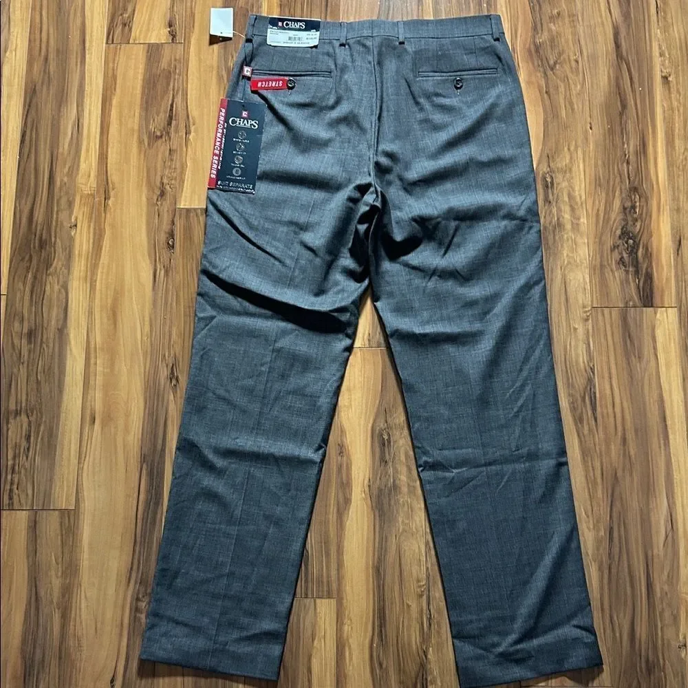 NEW Chaps Men's Grey Dress Pants